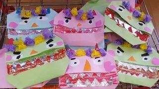 年長さんの鬼のお面作り 学校法人 浦和榎本学園 浦和こばと幼稚園